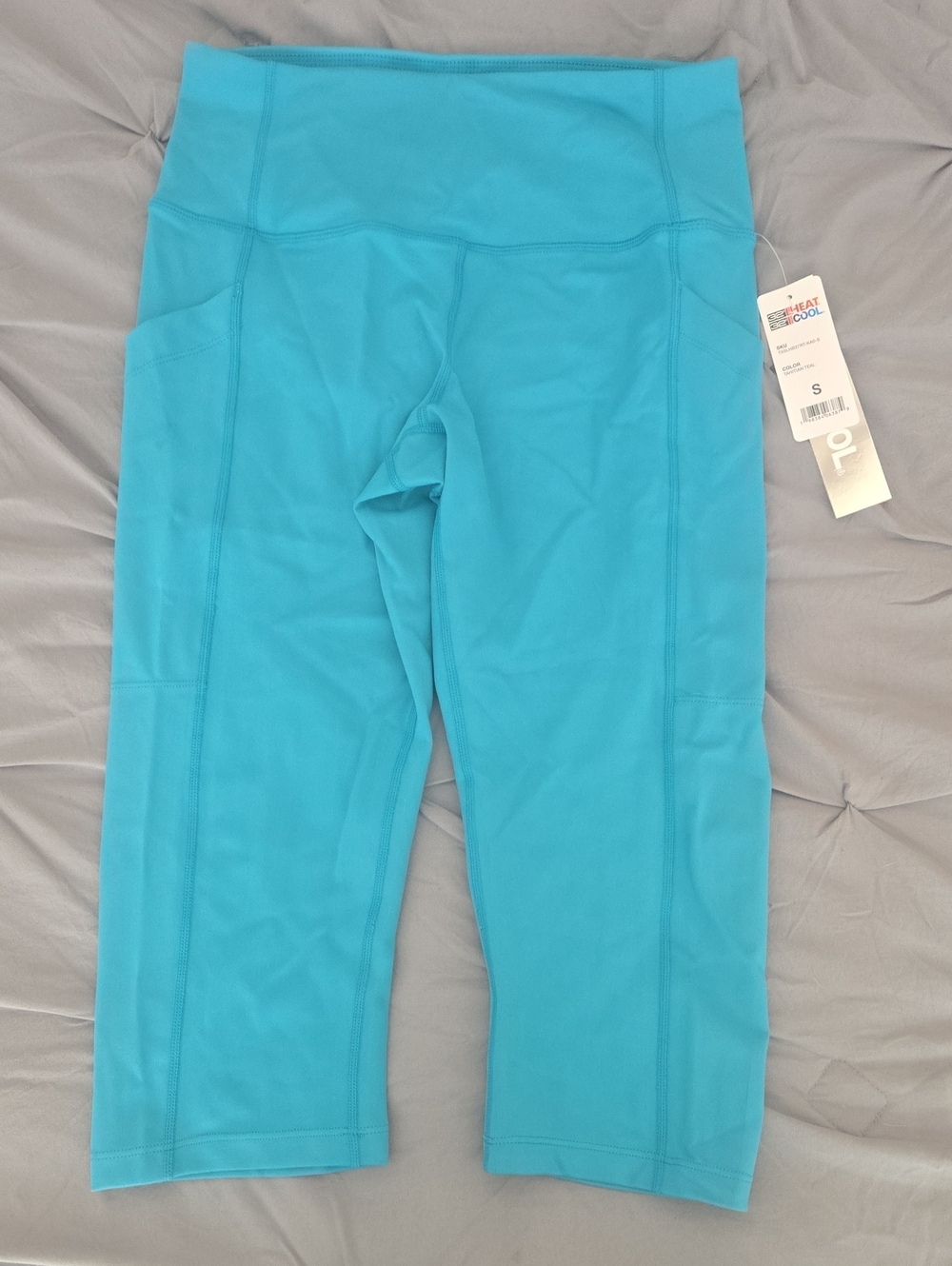 32 Degrees Turquoise Capri Leggings